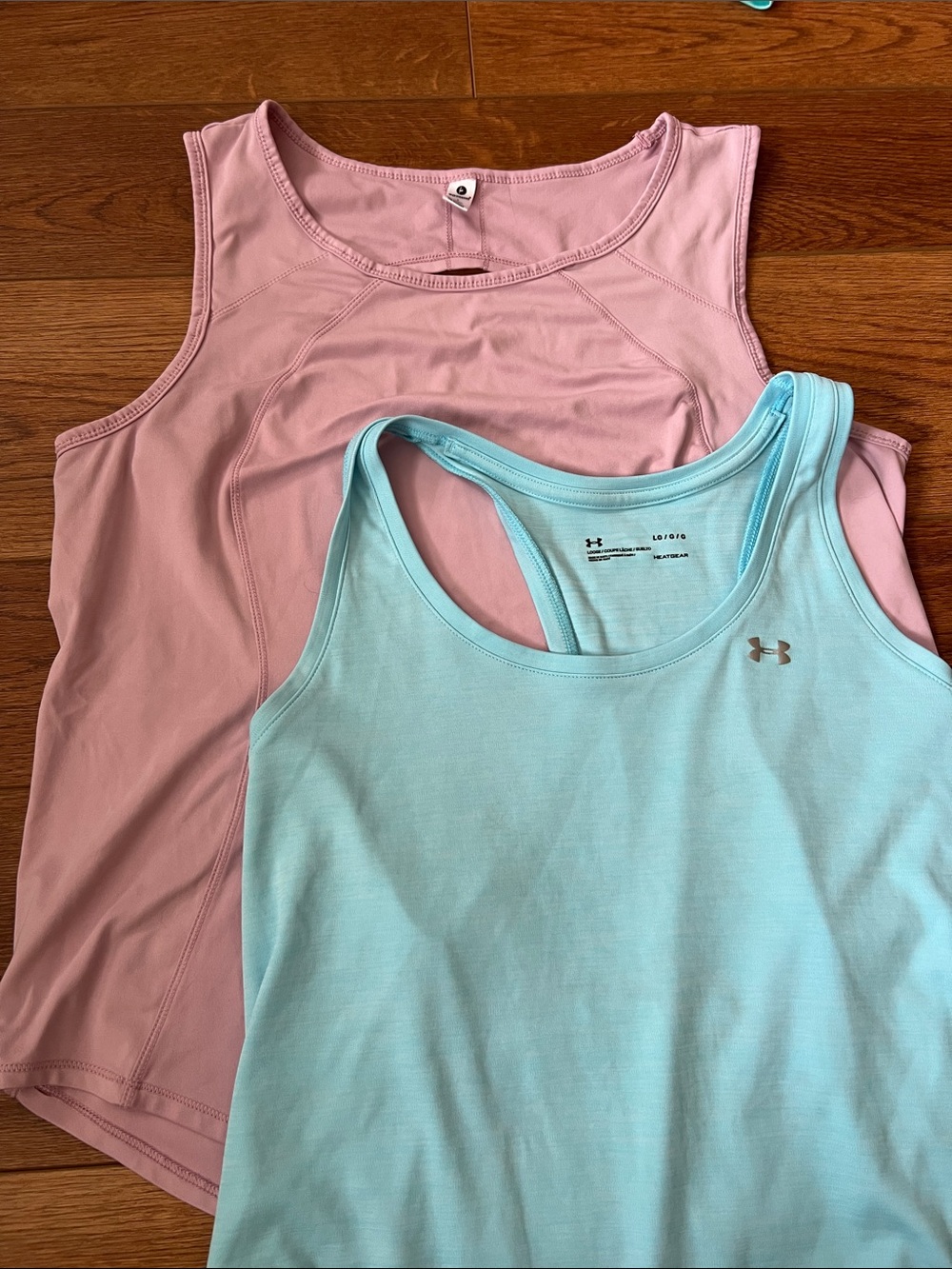 Athletic Women’s Tank Tops - Pink & Light Blue